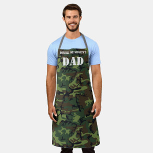 Tablier Papa Camoflage Camo Imprimer Armée Vétérinaire