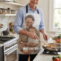Papa Chef le Meilleur Bold Photo Personnalisée