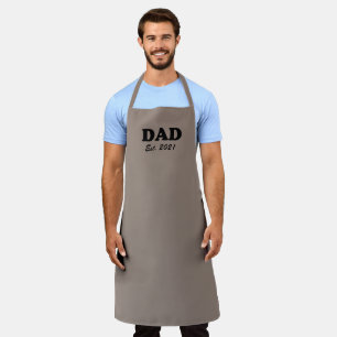 Tablier Papa Custom Date fixe grill beige grill barbecue
