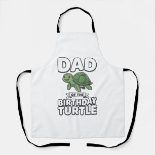 Tablier Papa de la tortue d'anniversaire Création drôle de
