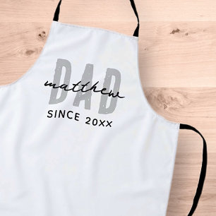 Tablier Papa Depuis 20XX Moderne Simple Preppy