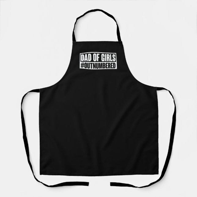 Tablier Papa des filles en plus grand nombre (Recto)