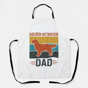 Tablier Papa Golden Retriever Conception Vector pour Amate