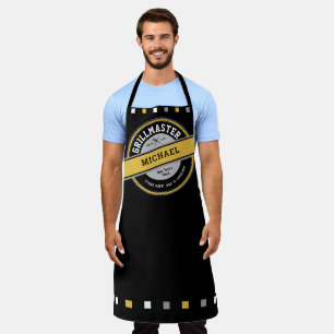 Tablier Papa Grill Master Apron sur Noir