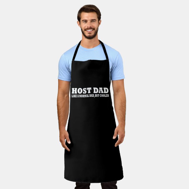 Tablier Papa hôte comme un père normal mais glacière (Porté)