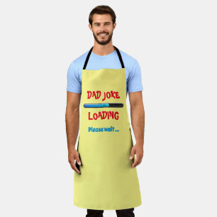 Tablier Papa Joke Chargement S'Il Vous Plaît Attendre Tren