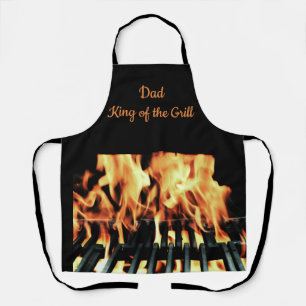 Tablier Papa King of the Grill Custom Apron