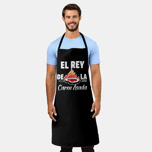 Tablier Papa latin El Rey de la Carne Asada  (Porté)