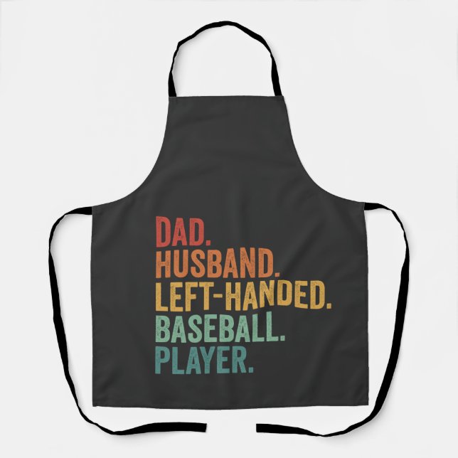 Tablier Papa Mari Baseball gauche légende (Recto)