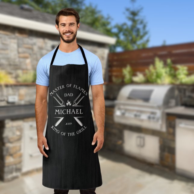 Tablier Papa moderne Personnalisé Chef cuisinier Tout-En-T (Créateur téléchargé)