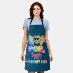 Tablier Papa Of The Birthday Pop it Fille Anniversaire Par