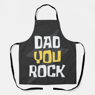 Tablier Papa You Rock - Fête des pères / Cadeau d'annivers