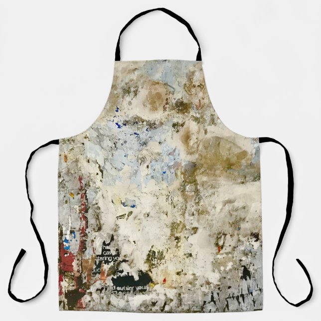 Tablier Papier peint Brown et rouge (Recto)