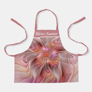 Tablier Papier peint fantaisie fractal coloré papillon abs