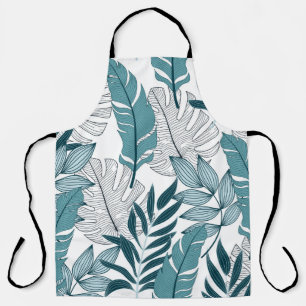 Tablier Papier peint Vintage Plante tropical.