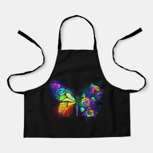 Tablier Papillon arc-en-ciel