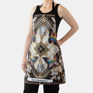 Tablier Papillon Arc-en-Ciel Art Déco Féminin