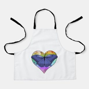 Tablier Papillon au coeur