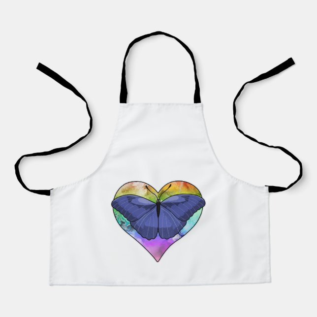 Tablier Papillon au coeur (Recto)