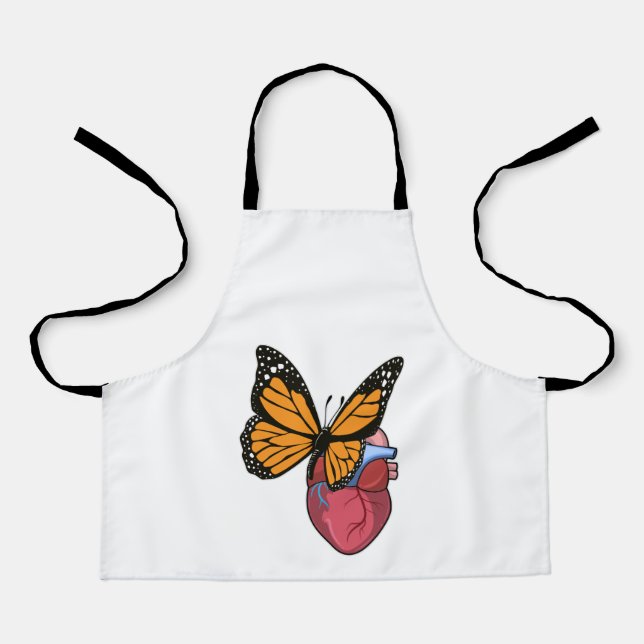 Tablier Papillon au coeur (Recto)