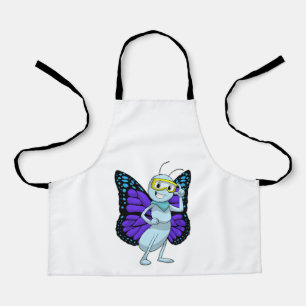 Tablier Papillon aux lunettes