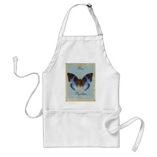 Tablier Papillon bleu