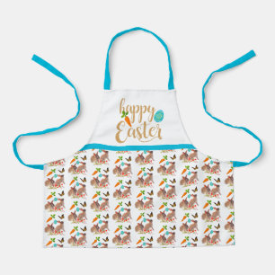Tablier Papillon de Pâques lapin et enfants carotte Vacanc