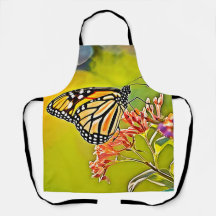 Papillon orange sur la conception de fleurs roses