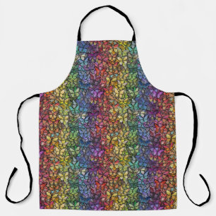 Tablier papillons arc-en-ciel