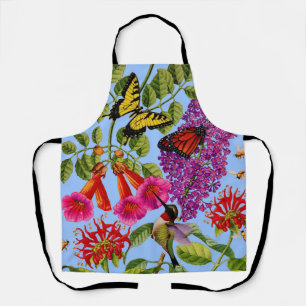 Tablier papillons de la vigne de trompette empreinte de co