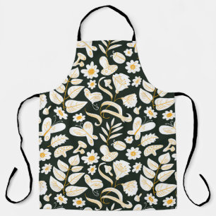 Tablier Papillons & Fleurs : Motif d'été Doodle.