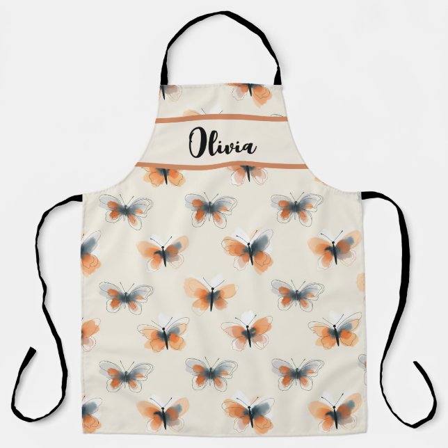 Tablier Papillons stylés Art Line (Recto)