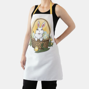 Tablier Pâques Lapin Apron Lapin Pâques Panier Apron