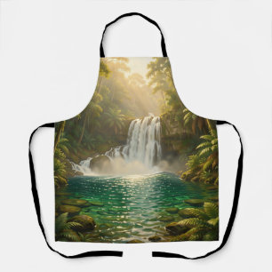 Tablier Paradis de la jungle à cascade tropicale luxuriant