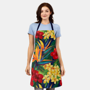 Tablier Paradis tropical Floral hawaïen