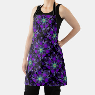 Tablier Parapluie violet & coeurs .7