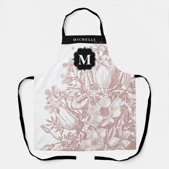 Tablier Parc floral monogramme (Recto)
