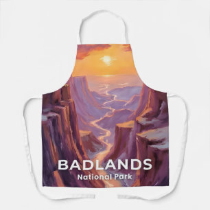 Tablier Parc national de Badlands Dakota du Sud Peinture