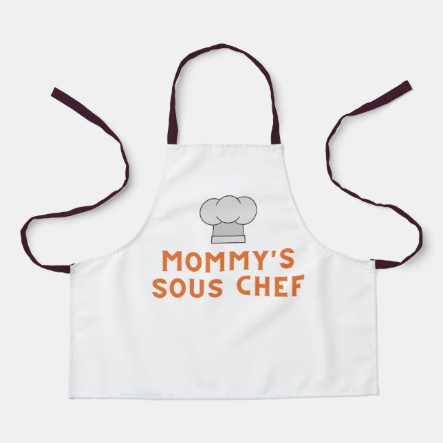 Tablier Parc pour enfants | Sous-chef de maman (Recto)