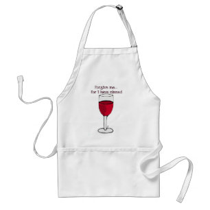 TABLIER PARDONNEZ-MOI POUR MOI ONT LA COPIE DE VIN DE