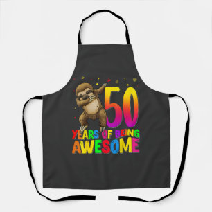 Tablier Paresseux de la fête d'anniversaire de 50 ans Dabb