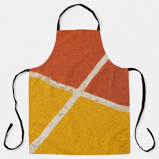 Tablier Parquet jaune et orange (Recto)