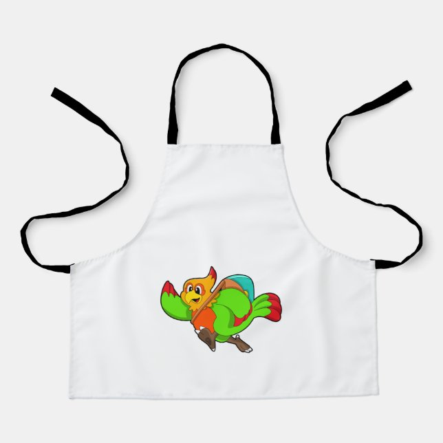 Tablier Parrot as Hiker (Recto)