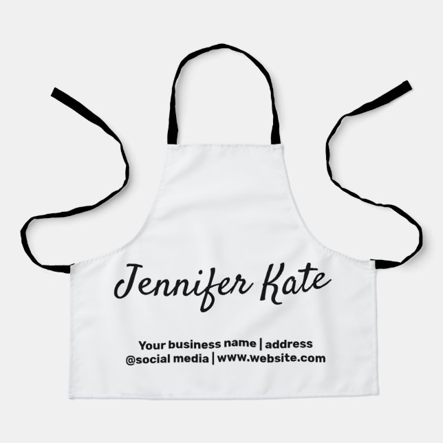 Tablier parties scintillant bleu vert aquarelle ajouter vo (Recto)