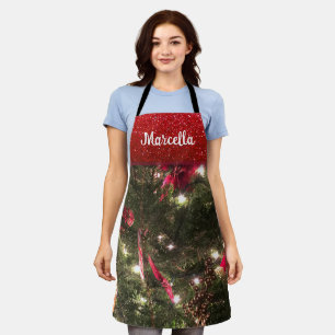 Tablier Parties scintillant de vacances pour Motif de Noël