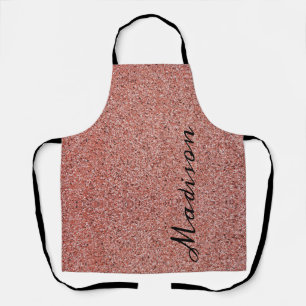 Tablier Parties scintillant dorée Rose moderne personnali