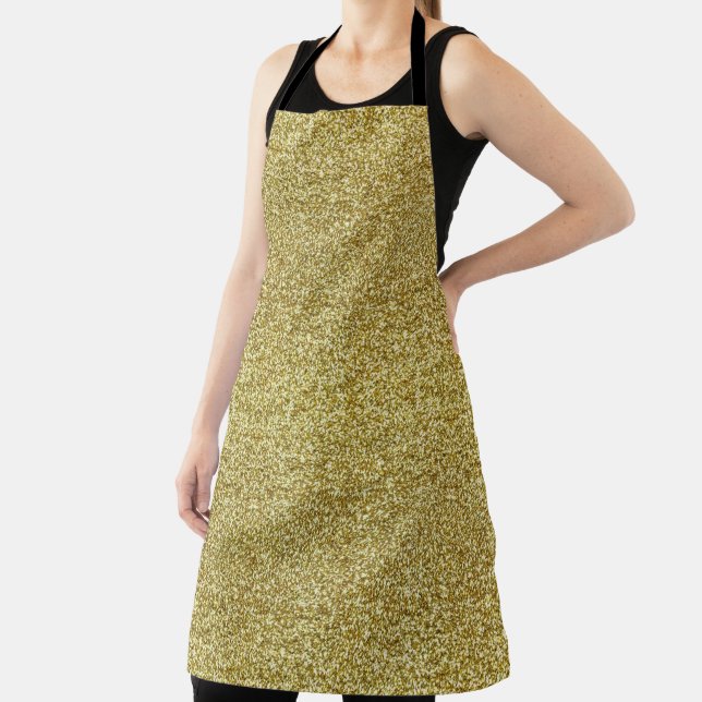 Tablier Parties scintillant Gold Sparkle tendance (Insitu)