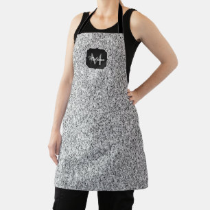 Tablier Parties scintillant gris argent scintille Monogram