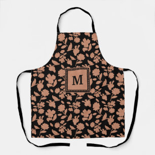 Tablier Parties scintillant noire personnalisée Motif Flo