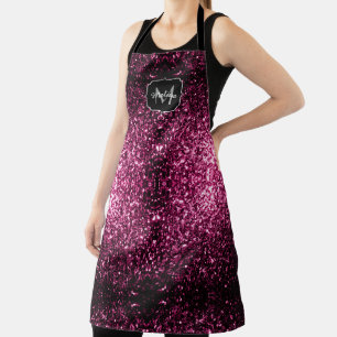Tablier Parties scintillant rose foncé brillant scintille